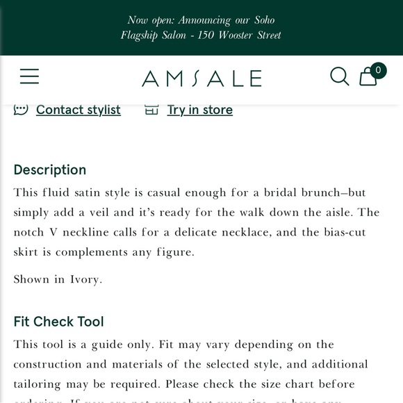 Amsale Bias Cut Satin Dress - Picture 11 of 12